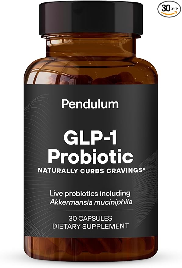 Pendulum GLP-1 Probiotic – Supports Appetite Control and Craving Management Naturally | Improves Regularity &amp Gut Health with Akkermansia &amp Other Strains (30 Capsules)