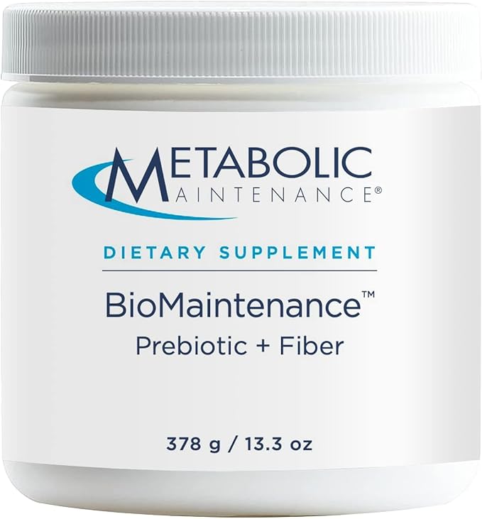 Metabolic Maintenance BioMaintenance Prebiotic + Fiber Powder - Supports Gut Health &amp Immune Function - Pure Easy Add-in with No Sweeteners or Fillers (378g / 60 Servings)