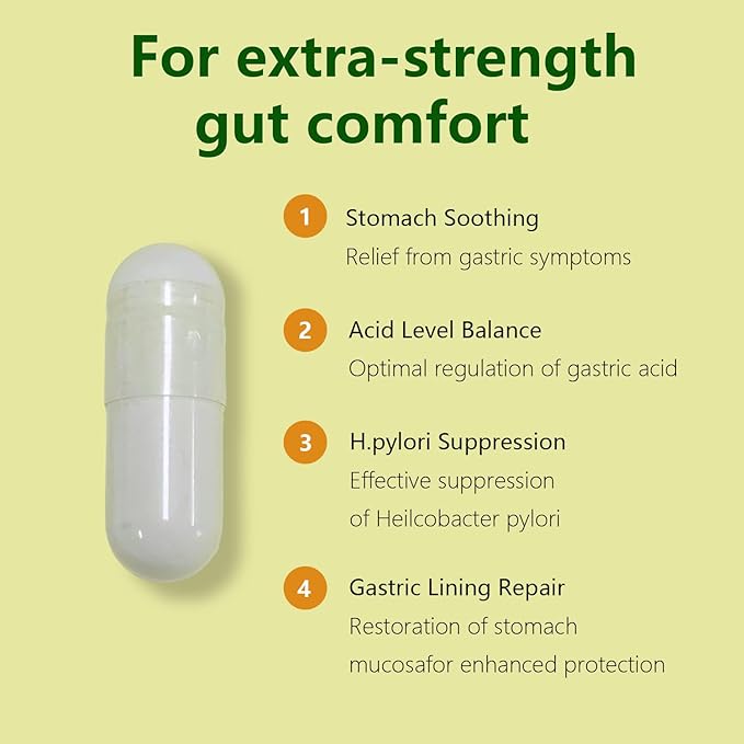 Helicobacter Pylori Defense Probiotics – Formulated with Lactobacillus reuteri Mastic Gum and Berberine 100 Billion CFU Gastritis Digestion &amp Gut Health for Stomach Comfort Vegan 120 Capsul