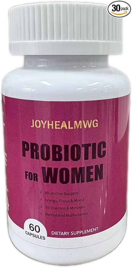 PROBIOTICS Women Allin-One supportEnergy Focus &amp Mood20 Vitamins &amp MineralsMethylated Muttivitamin 60 Capsules