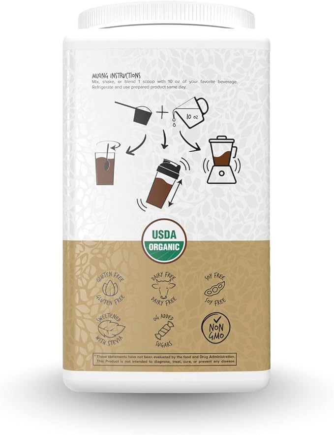 Portions Master Vegan Protein Blend Complete Plant Based Protein Powder with Pea Hemp Seed Goji Blend Medium Chain Triglycerides (750g Chocolate)