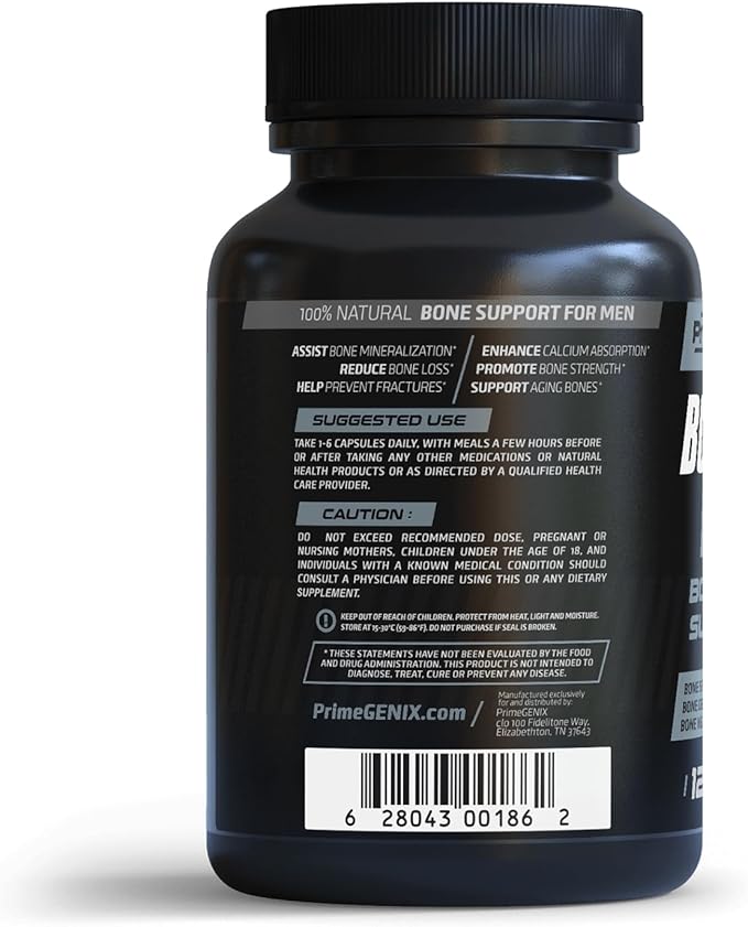 Bone Complex | Reduce Bone Loss | Designed for Men in Their 40's 50's and up with Vitamin D3 C K | Vitamins for Bone Density to Maintain an Active Lifestyle