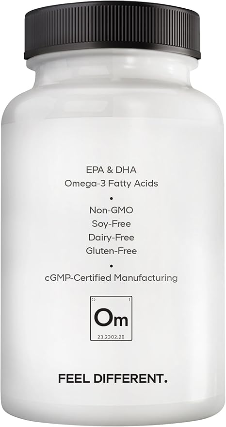 Amen Omega-3 Supplement - 1500mg High-Potency Daily Omega 3 - EPA and DHA Fatty Acids Fish Oil - 45-Day Supply - Fatty Acid Supplements - Fish Oil Pills - Non-GMO - 90 Soft Gels Capsules