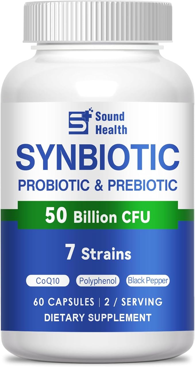 Probiotics 60 Billion CFUs 10 StrainsSupports Digestive &amp Immune | Non-GMO Gluten-Free 60 Capsules