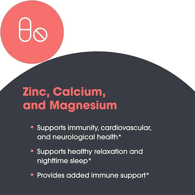 Metabolic Maintenance Cal Mag Zinc Complex with Vitamin D-3 - Calcium Supplement with Magnesium Boron Zinc - Vitamins + Minerals for Bone + Heart Support No Fillers (240 Capsules)
