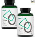 Puori Omega 3 Fish Oil - Ultra Pure 2000mg x 240 Softgels - Heart Brain and Eye Health Supplement - Burpless IFOS Certified Non-GMO Capsules - O3-2000mg EPA 1250mg DHA 500mg