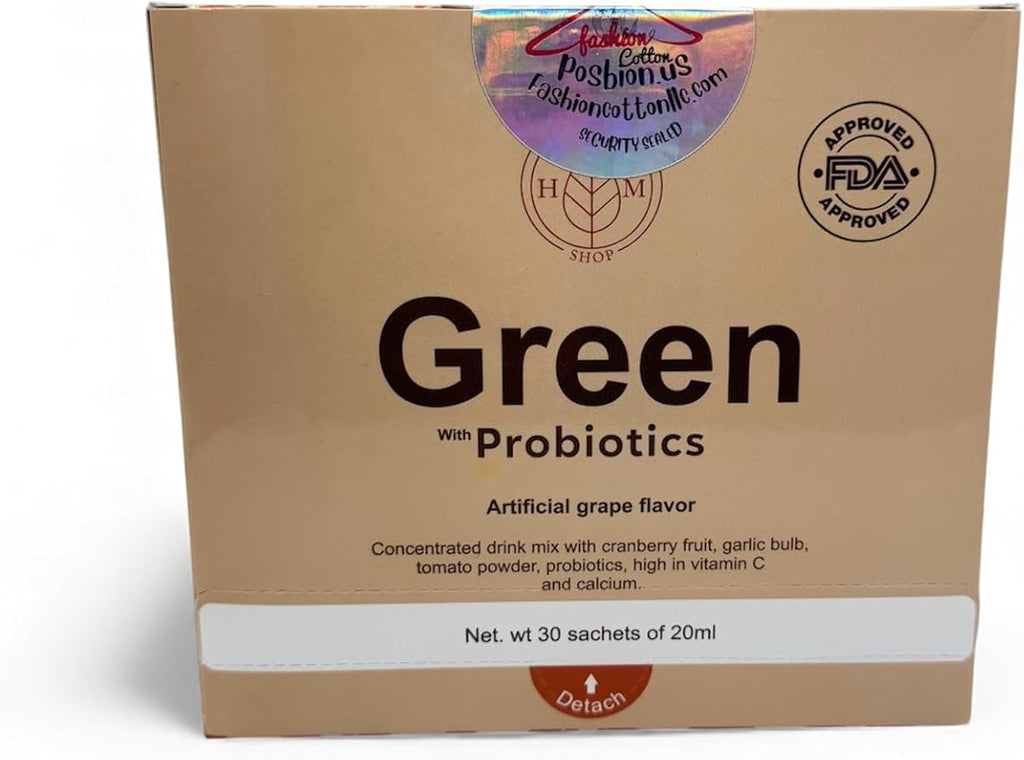 Green Probiotic with Acidophilus &amp Lactis Daily Digestive Health Supplement Immune Support Blend