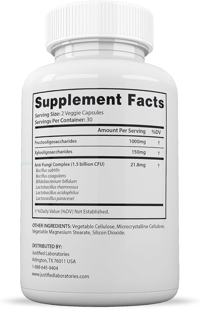 Justified Laboratories (2 Pack) Best Breath 1.5 Billion CFU Probiotic Oral Support 120 Capsules