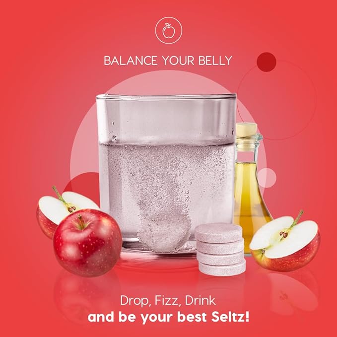 Seltz® Balance &amp Bloom Pack – Beauty + Digestive Support Effervescent Vitamins (Enhance Hair Skin &amp Nails + Balance Your Belly) with Biotin Vitamin C Silica Apple Cider Vinegar &amp B6