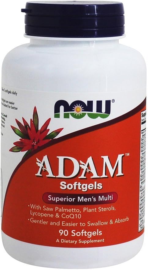Now Foods Adam Men's Multiple Vitamin - 90 Capsules 4 Pack