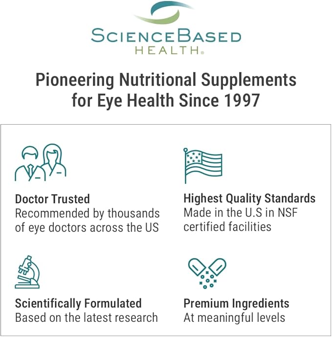 ScienceBased Health MacularProtect Complete – AREDS 2 Eye Health Supplement &amp Daily Multivitamin – 30+ Nutrients with Lutein &amp Zeaxanthin – Supports Vision &amp Whole Body Health – 120 Capsul