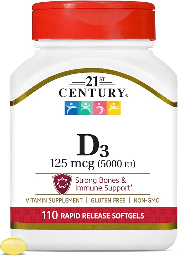 21st Century D 5000 iu Tablets 110-Count Pack of 4