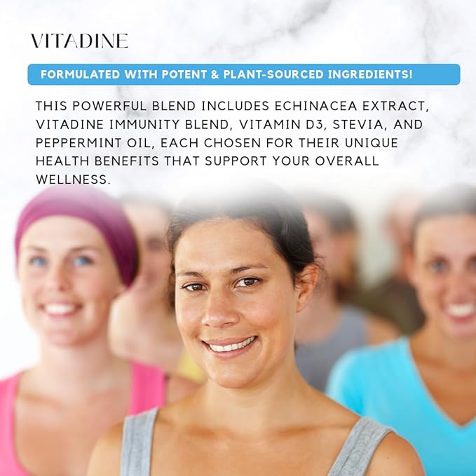 Absonutrix Vitadine 343 mg 4 FL OZ Liquid 302 Servings Made in USA Plant-Based Ingredients Echinacea Extract Vitamin D3 Gluten-Free
