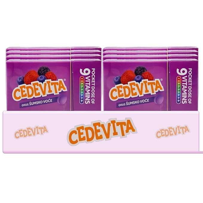 Cedevita Multivitamin Healthy and Sweet Candies - Pack of 8 (Forest Fruit)