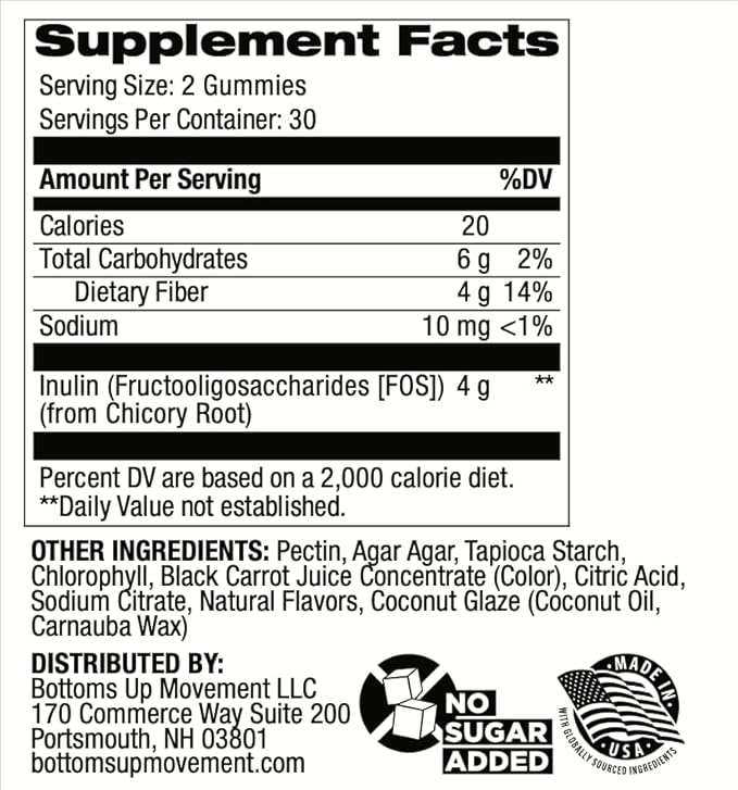 Bum Prebiotic Fiber Gummies and Cleanse Psyllium Powder Bundle – Supports Gut Health Regularity Bloating Relief and Bottom Prep Confidence