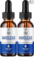 Amiclear Drops Healthy Formula - Dietary Supplement Drops - Extra Strength Amiclear Liquid Drops Grape Seed Amiclear Drops Reviews (2 Pack - 120 ML)