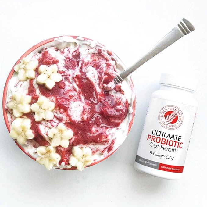 Silver Fern Brand Ultimate Probiotic 4-Pack – Probiotics for Women &amp Men – 8 Billion CFU Spore-Forming Gut Health Supplement – DNA Verified Probiotic Shelf-Stable High Survivability – 240 Capsu