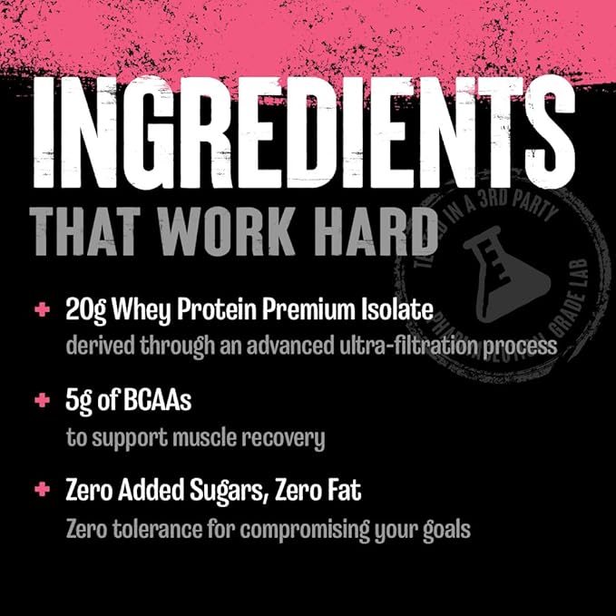Clear Whey Isolate Protein Powder - Easy to Digest and Mix 5g BCAA Deliciously Juicy Refreshing Anytime Drink for Men and Women Watermelon Limeade 500g (20 Servings)