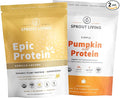 Sprout Living Protein Essentials Vanilla Lucuma &amp Pumpkin (Epic Protein Vanilla Lucuma and Simple Protein Pumpkin) | Complete Organic Plant-Based Protein Powders …