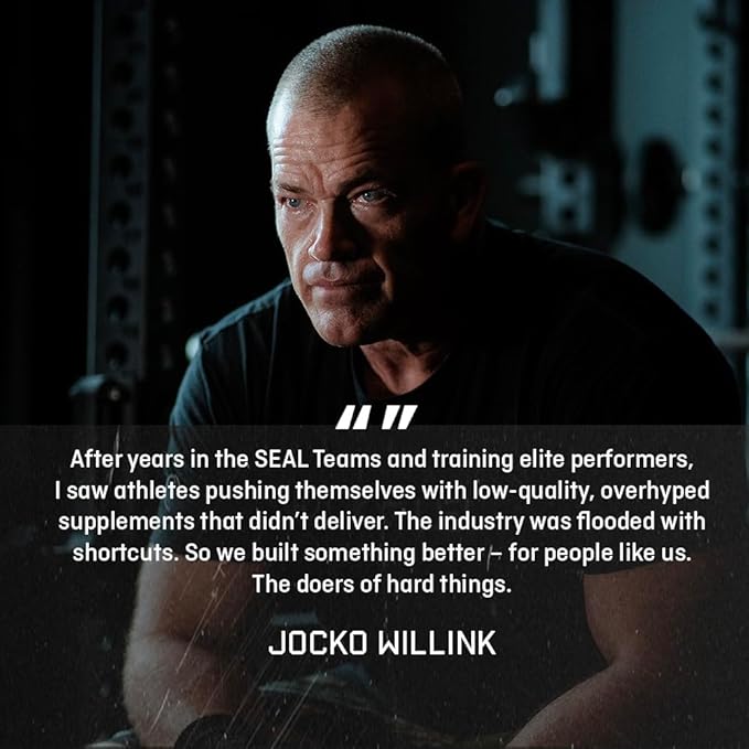 Jocko Fuel Whey Protein Powder Vanilla Milkshake 22g Protein Digestive Enzymes + Probiotic Blend No Sugar Added with Essential Amino Acids + Electrolyte Minerals 28 Servings