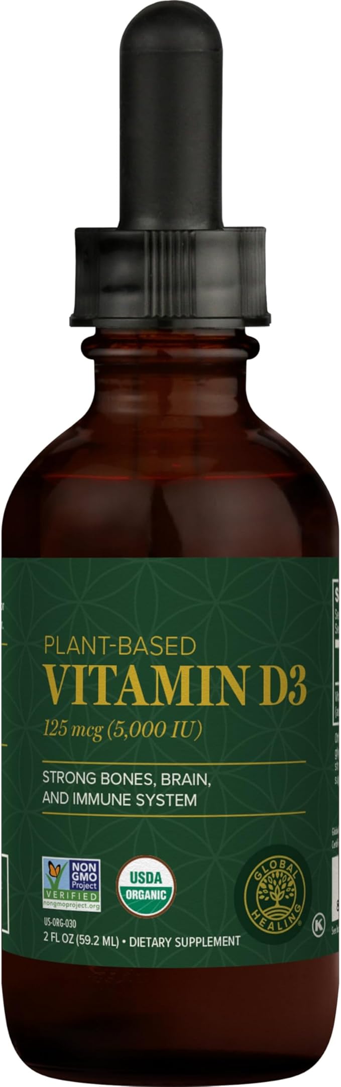 Global Healing Center - Vitamin D3 5000IU &amp Quercetin 250mg - Supports Bones and Immune System Respiratory Health