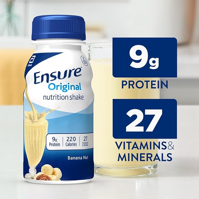 Ensure Original Banana Nut Nutrition Shake | Meal Replacement Shake | 24 Pack