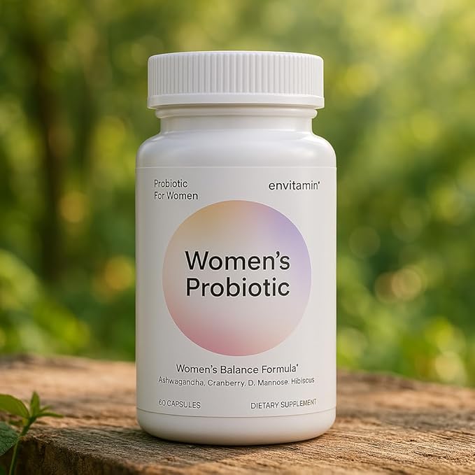 Probiotic for Women Balance Formula with Ashwagandha Cranberry Black Cohosh D-Mannose Hibiscus &amp Dandelion - Support Your Microbiome