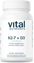 Vital Nutrients Vitamin D3 + K2-2000 IU - Vitamin D3 K2 Supplement - Vitamin D Complex for Healthy Calcium Levels Muscle &amp Bone Health - Gluten Dairy Soy Free - 60 Capsules