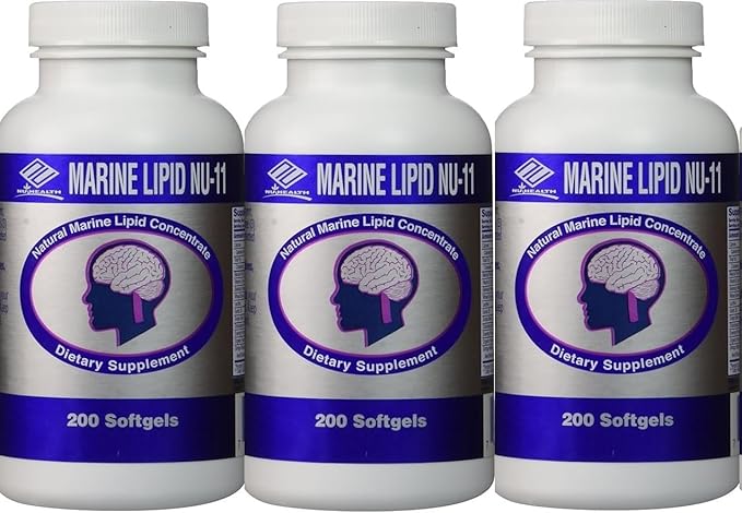 3 packs Marine Lipid NU-11 (200 Softgels)