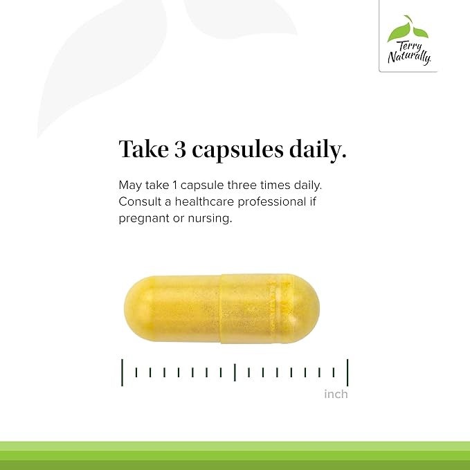 Terry Naturally Curamin Low Back Pain Relief - 60 Capsules - with Curcumin Boswellia &amp DLPA - Non-GMO Vegan Gluten Free - 20 Total Servings