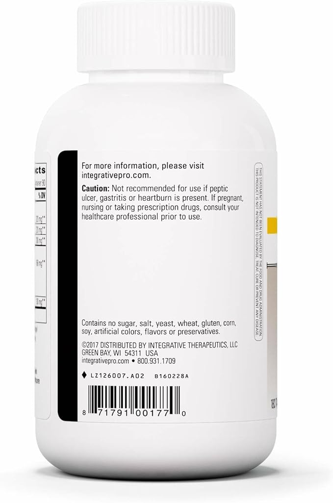 Integrative Therapeutics Panplex 2-Phase - Daily Supplement for Digestive Health and Intestinal Tract Support* - Gluten-Free - 180 Count (90 Servings)
