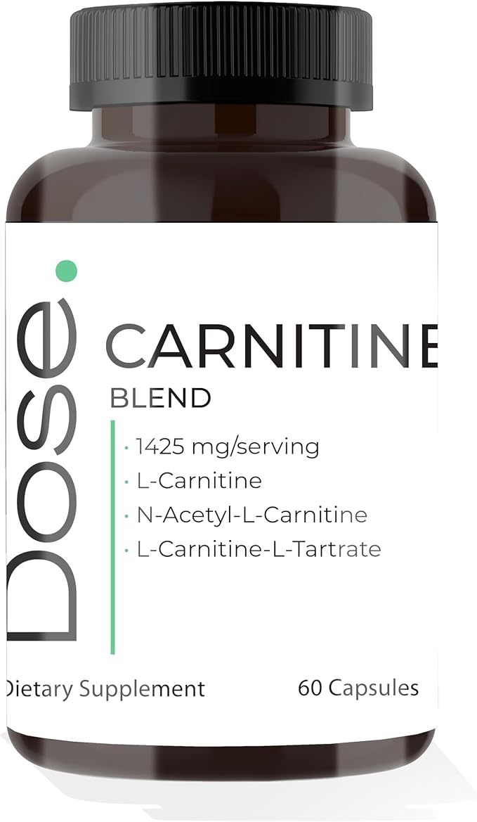 DOSE Carnitine Blend Premium Multivitamin for Daily Wellness - Supports Energy Immunity and Overall Health