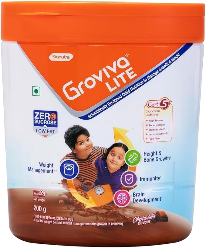 Child Nutrition to Manage Growth and Weight Chocolate - 200Grams-Jar