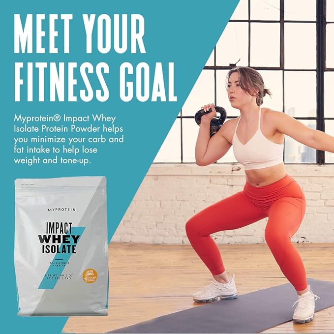 Myprotein Impact Whey Isolate Protein Powder (Caramel 5.5 Pound (Pack of 1))
