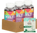 3X Suku Vitamins Kids Multivitamin Gummy 60 PC Bundle with Floss Picks Dental 40 PC – Daily Nutrient Support Gummies with Essential Vitamins and Convenient Oral Care – Gift Set (4 Items)