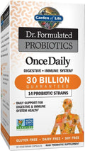 Garden of Life Dr. Formulated Probiotics Once Daily - 30 Billion CFU - Daily Probiotic for Gut Health &amp Immune Support - 30 Vegetarian Capsules