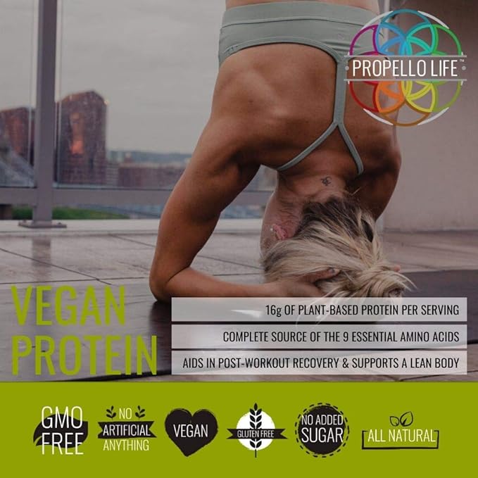 Propello Life Vegan Protein Powder (Spiced Vanilla 25 Servings)