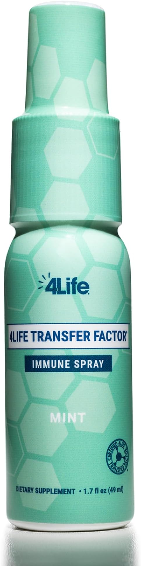 4Life Transfer Factor Immune Spray - Supports Mouth and Throat Immune Health with Zinc Marshmallow Root Extract - Mint Flavor - 1.7 oz