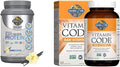 Garden of Life Organic Vegan Sport Protein Powder Vanilla 30g - Probiotics BCAAs for Post Workout Recovery 19 Servings + Raw Vitamin Code Vitamin C 120 Veg Capsules