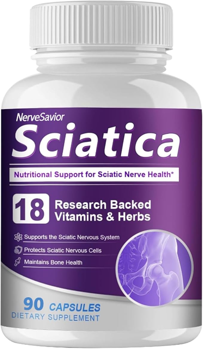 for NeuropathySciatica Nerve Support Supplement - Alpha Lipoic Acid for Nerve Health in Feet Hands &amp Legs - 90 Capsules