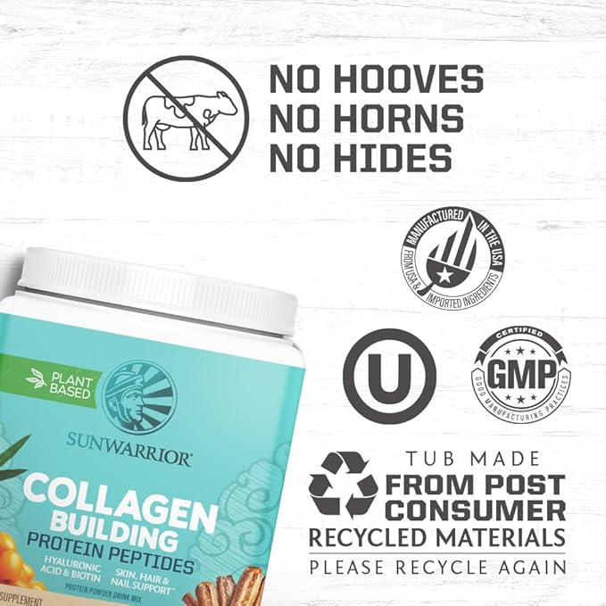 Vegan Collagen Protein Powder for Women Silica Plant Based Collagen Powder Churro Flavor with Vegan Hair Skin and Nails Vitamins Non-GMO No Added Sugar Soy Dairy &amp Gluten Free (Churro 20 Servings