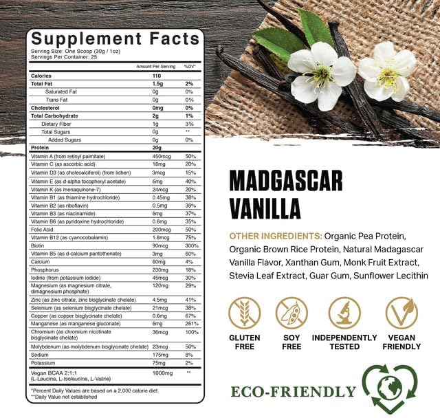 Ambrosia Collective Plant Protein Madagascar Vanilla 424.2 g