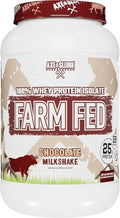 Axe &amp Sledge Farm Fed 100% Whey Protein Isolate | 25g Protein | Low Carb Low Sugar Gluten Free | Protein Powder for Men and Women | Keto | Made in The USA | 28 Servings Chocolate Milkshake