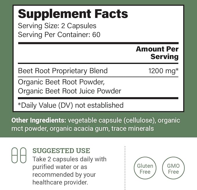 Earth Harmony Vegan Vitamin D3 &amp Beet Root Powder - 120 Capsules Each