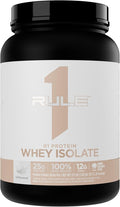 Rule 1 Naturally Flavored R1 Protein Whey Isolate - Clean Formula with 25g Protein &amp 6g BCAA Exclusively Isolated &amp Hydrolyzed Sources for Workout Recovery (1.7 Pounds* Unflavored)