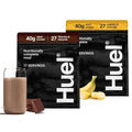 Huel Black Edition Bundle | Chocolate + Banana 40g Vegan Protein Powder | Nutritionally Complete Meal Replacement | 27 Vitamins and Minerals Gluten Free