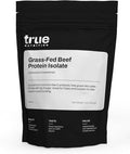 True Nutrition Grass Fed Beef Protein Isolate Powder - 31g Protein per Serving - Zero Carb Fat Free Dairy Free Non-GMO - Paleo Keto Carnivore - Unflavored/Unsweetened - 1lb