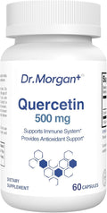 Dr. Morgan Quercetin 500mg Supplement-Bioflavonoid Antioxidant for Immune Support &amp Cellular Health-Natural Supplement-Made in Canada-60 Capsules