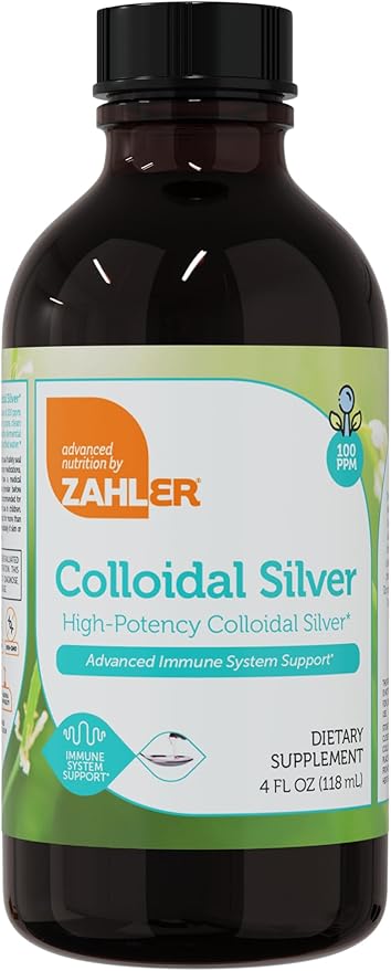 Zahler's High-Potency Colloidal Silver Advanced Immune System Support 4 FL OZ.