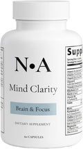 N•A Mind Clarity Brain Supplement - Nootropic for Memory Focus &amp Mental Clarity with DMAE GABA Bacopa Phosphatidylserine - Complete Multivitamin + DHA - 60 Veggie Capsules Made in USA